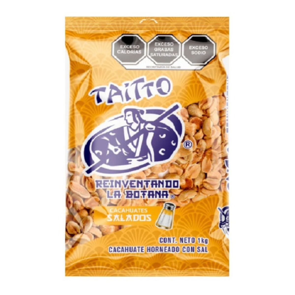 1 Kg Cacahuate Salado Taitto Horneado c/ Sal