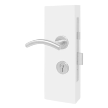 Roseta Porto 132 Manilla Puerta Principal Acero Inox Tover Color Baño