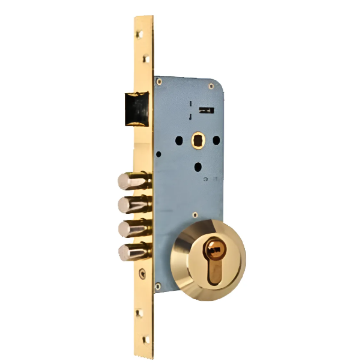 Mecanismo Embutir 330 Entrada 85mm 2f5 Un Punto Cierre Tover Dorado