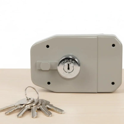 Cerradura Sobreponer Future Resv. Inv. Pintado Gris S1F-PR Tover - Tover - vista lateral
