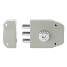 Cerradura Sobreponer Tover Pintada S200p Doble Cilindro Gris