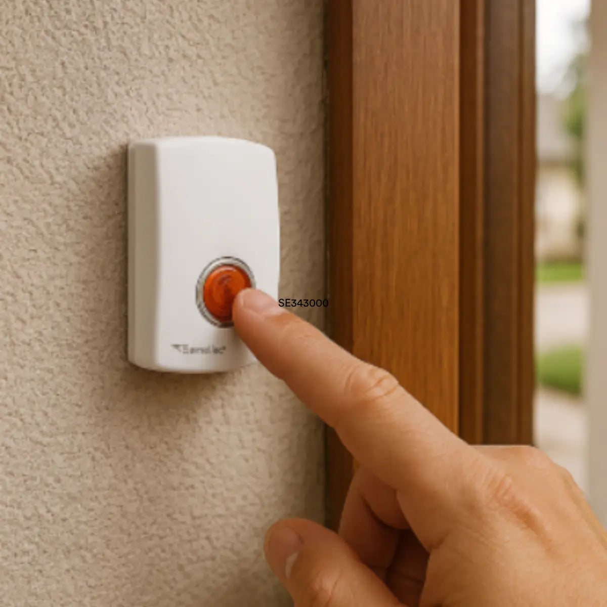 Timbre Inalámbrico con Clavija Sanelec 2638 INNER 12pz - Sanelec - vista lateral