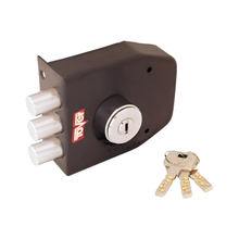 Cerradura Chapa Sobreponer Tover S2-et Línea S2 Texturada Negro