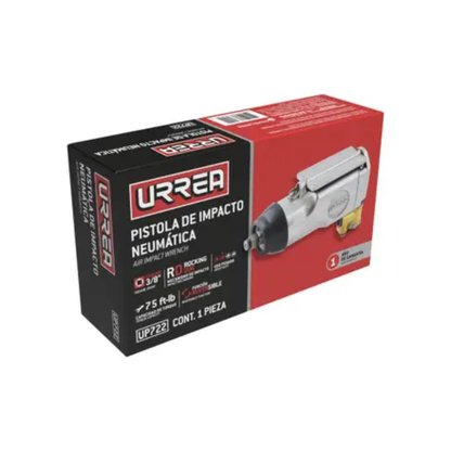 Pistola Impacto Neumatica Urrea 3/8 75 Ft-lb Reversible