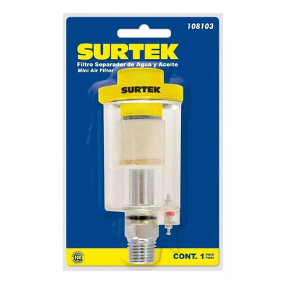 Filtro Separador Agua y Aceite 1/4" NPT Surtek