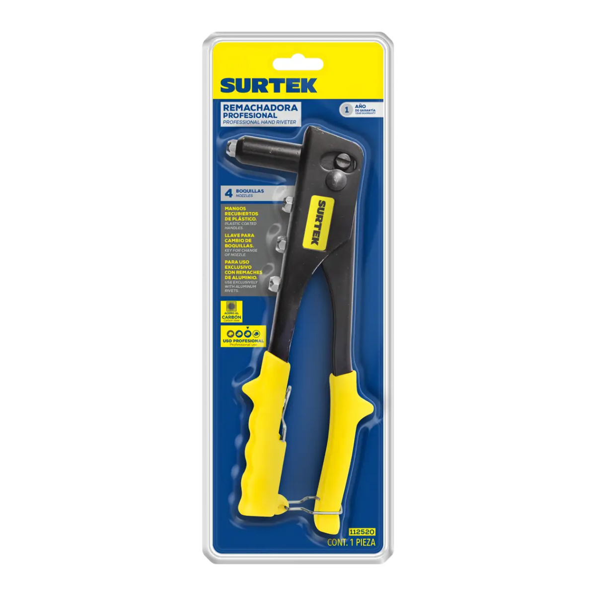 Remachadora Profesional 10 pulgadas Surtek