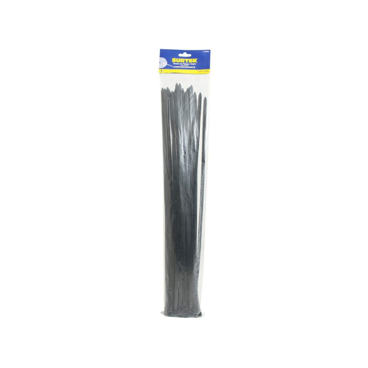 50 Cinchos Plasticos 203 x 4.6 mm Color Negro Surtek
