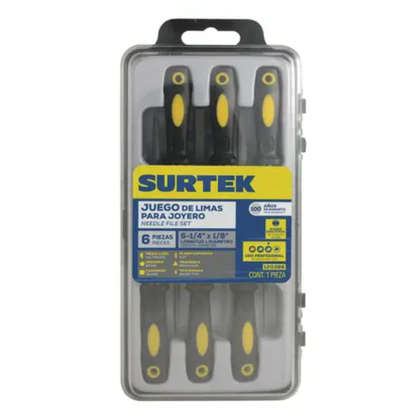 Juego De 6 Limas Surtek Para Joyero Con Mango 120386