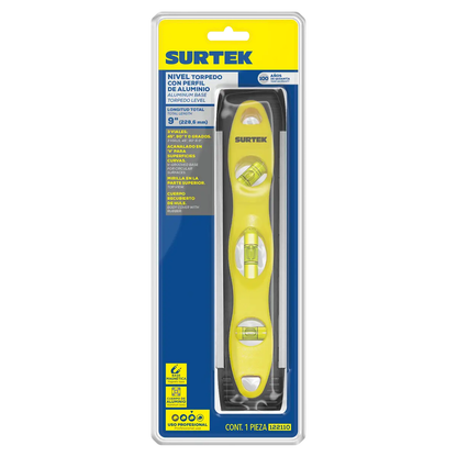 Nivel Torpedo Magnetico 122110 Surtek 9Pulg