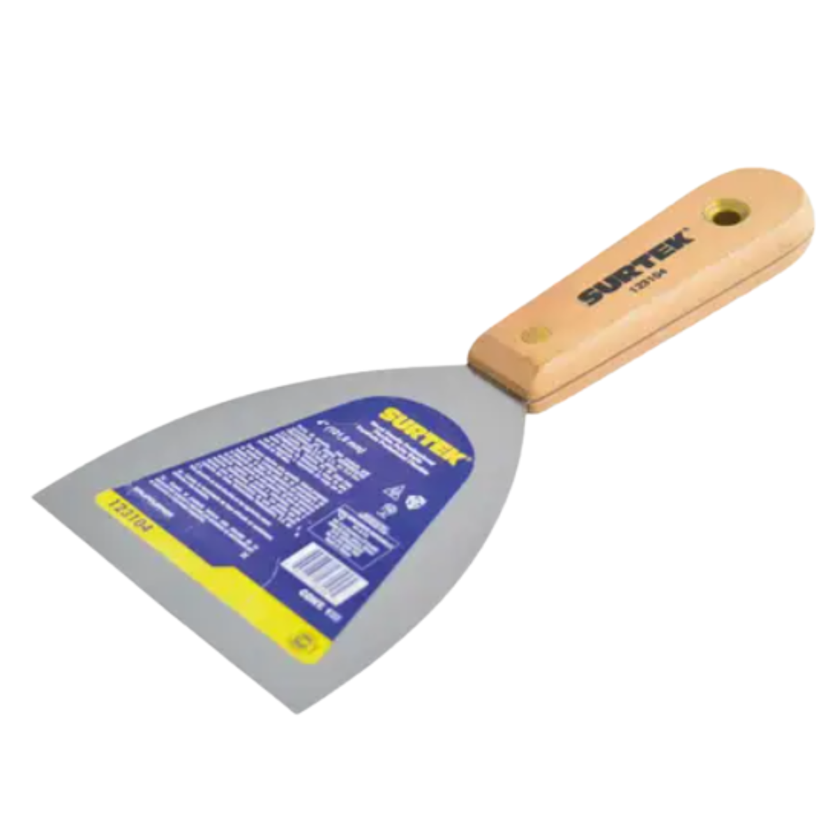 Espátula flexible de acero de alto carbón con mango de madera 4