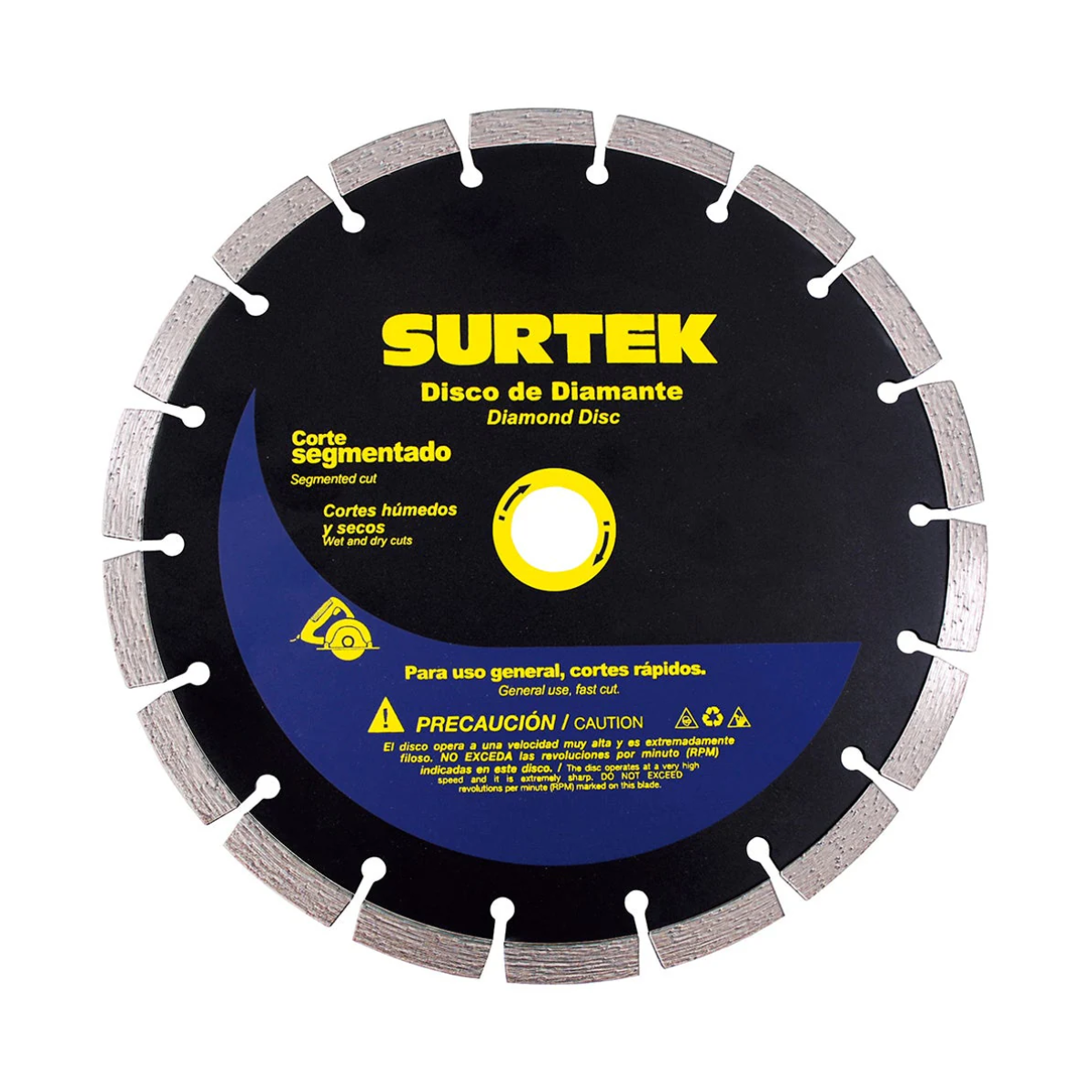 Disco de Diamante Corte Segmentado 4 1/2 pulgadas Surtek