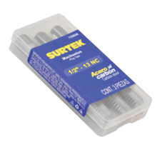 Juego de 3 Machuelos de Acero al Carbón 3/8"- 16NC Surtek