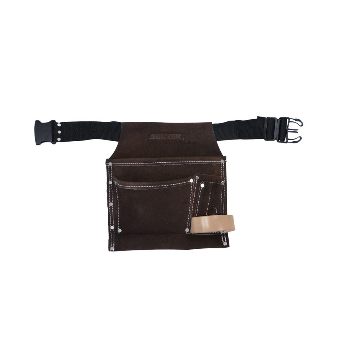 Estuche Portaherramientas Cuero 3 Compartimentos Surtek