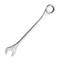 Llave combinada jumbo satinada en pulgadas, 12 puntas, 2-3/8