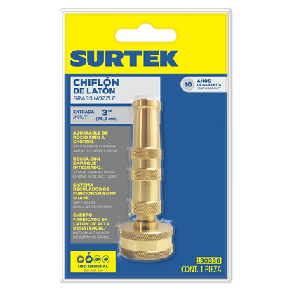 Chiflon Laton 130336 Surtek 3/4 GHT 3.0