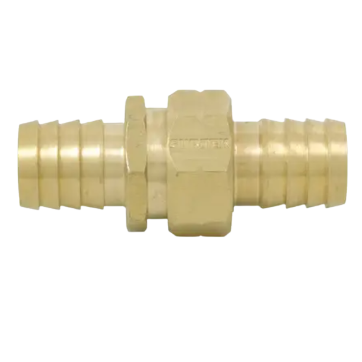 Conector para manguera de riego de latón 3/4 macho-hembra