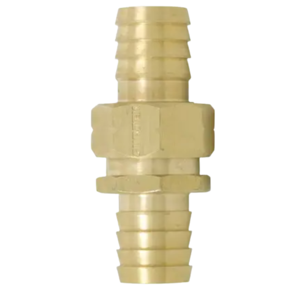 Conector para manguera de riego de latón 3/4 macho-hembra