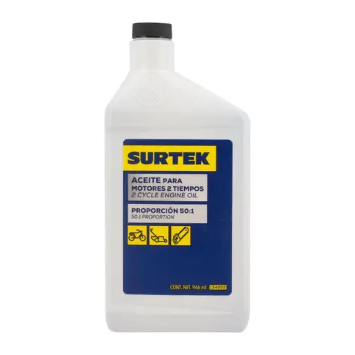 Aceite p/ Motores 2 Tiempos Surtek 946 ml Limpieza