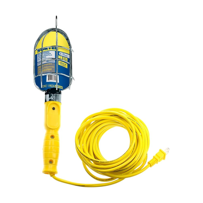 Lámpara de Taller con Canastilla Metalica Amarilla 8 m Surtek