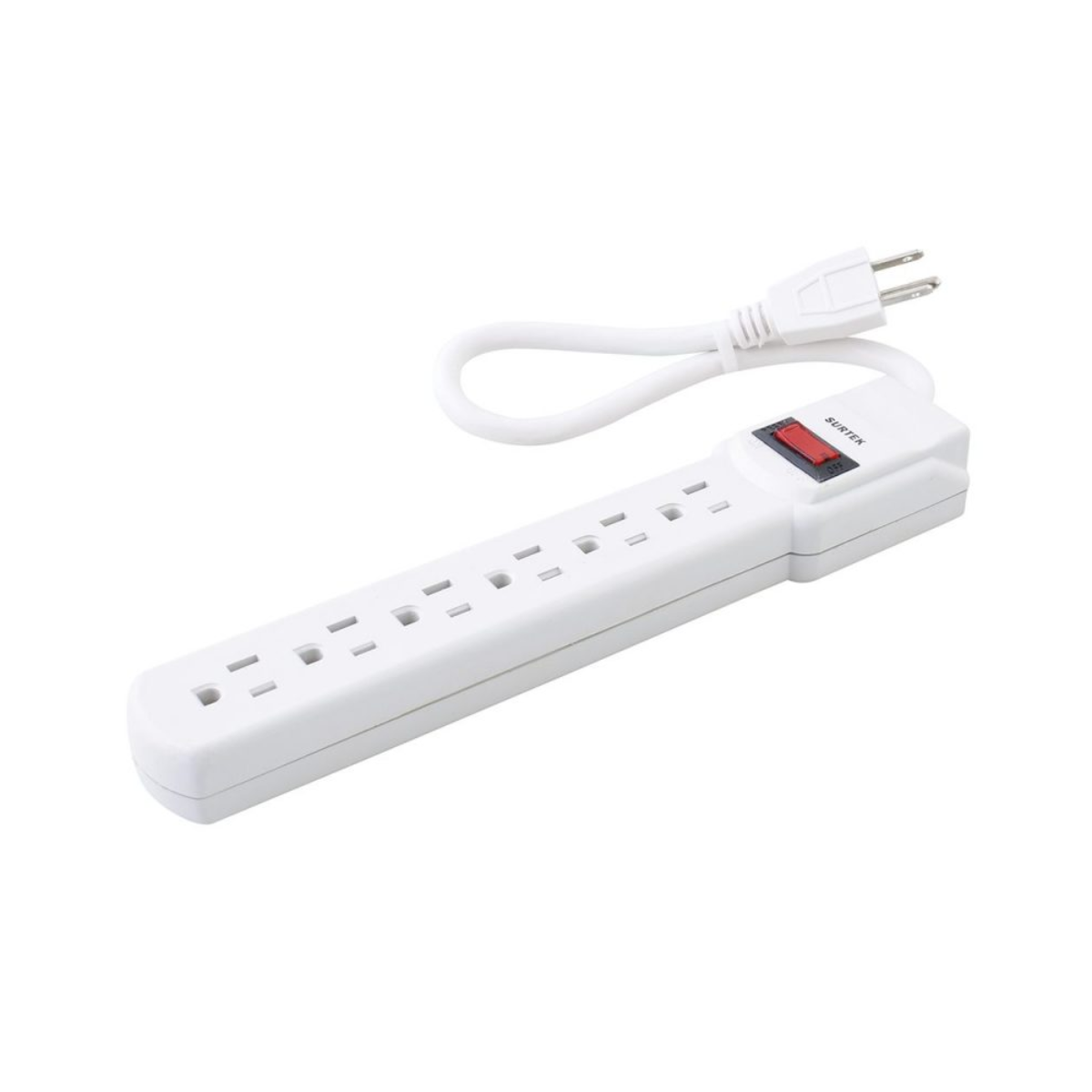 Multicontacto 6 Entradas Cable 30 cm Surtek