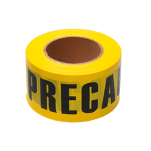 Cinta para Barricada "PRECAUCION" Ancho 3" de 304 m Surtek