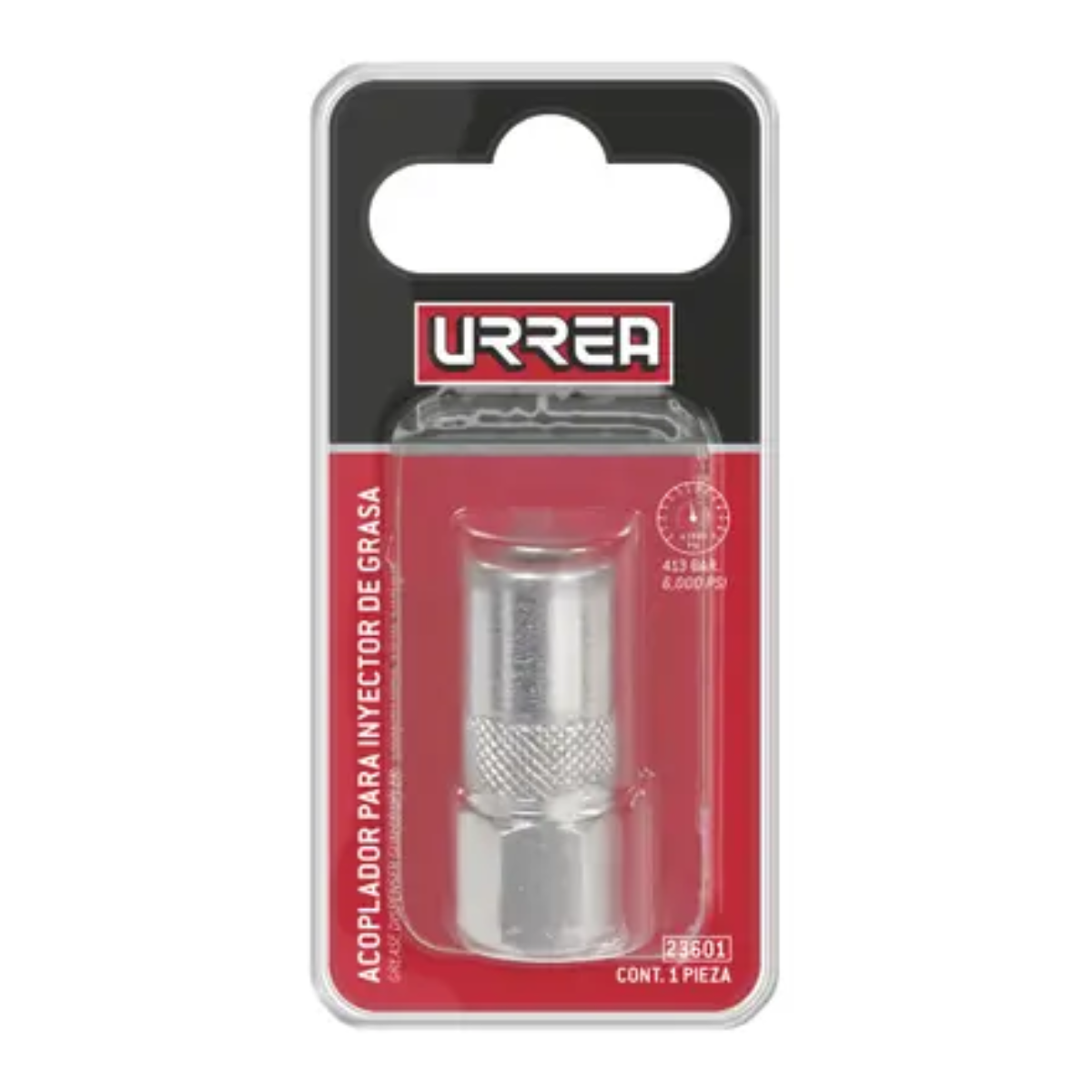 Acoplador Inyector d/Grasa 23601 Urrea 6000PSI