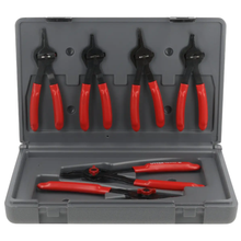 Juego de pinzas para anillos de retención convertibles con mariposa 6 piezas