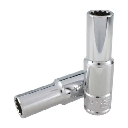 Dado Largo Cuadro 1/2" Urrea 14 mm 12 Puntas - Lock - vista lateral