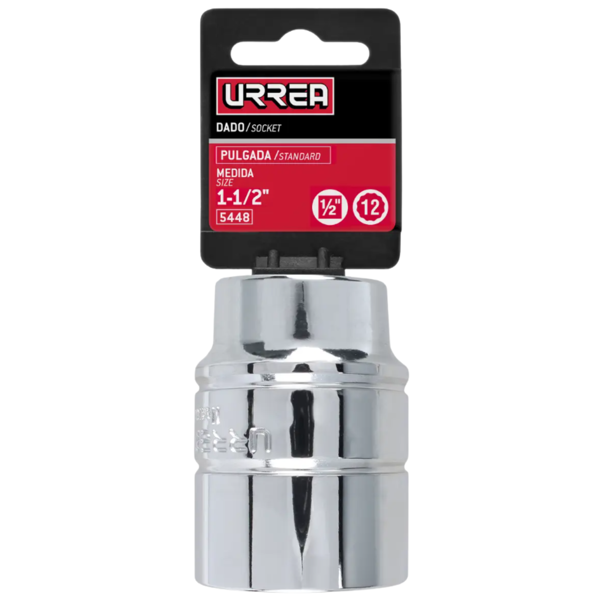 Dado cuadro de 1/2, 12 puntas, en pulgadas, 1-1/2