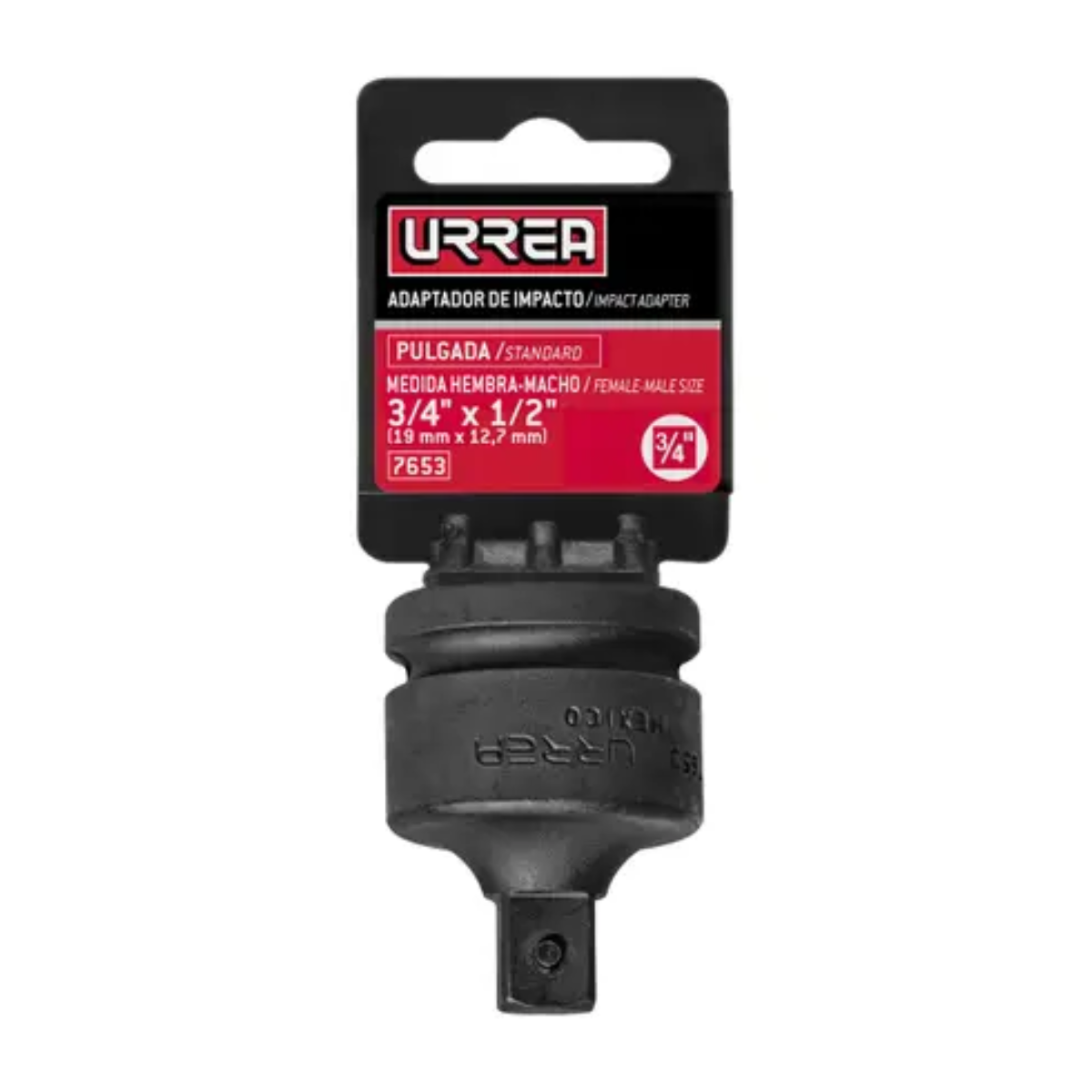 Adaptador de Impacto 3/4 pulgadas Hembra x 1/2 pulgadas Macho Urrea
