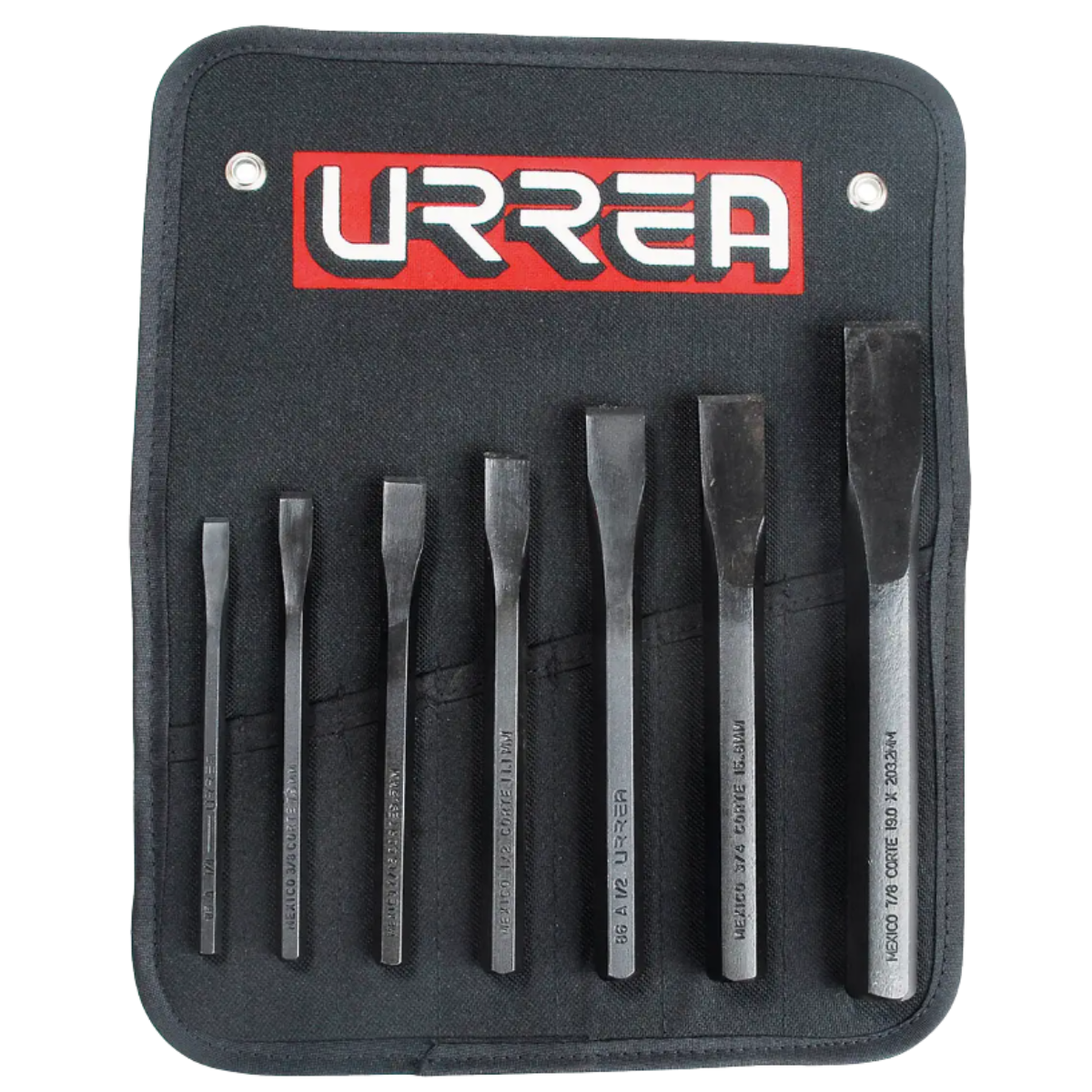 Juego combinado de cinceles corta frío, 7 piezas Urrea