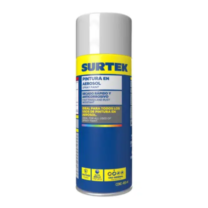 Pintura en Aerosol Negro Mate 400ml Surtek