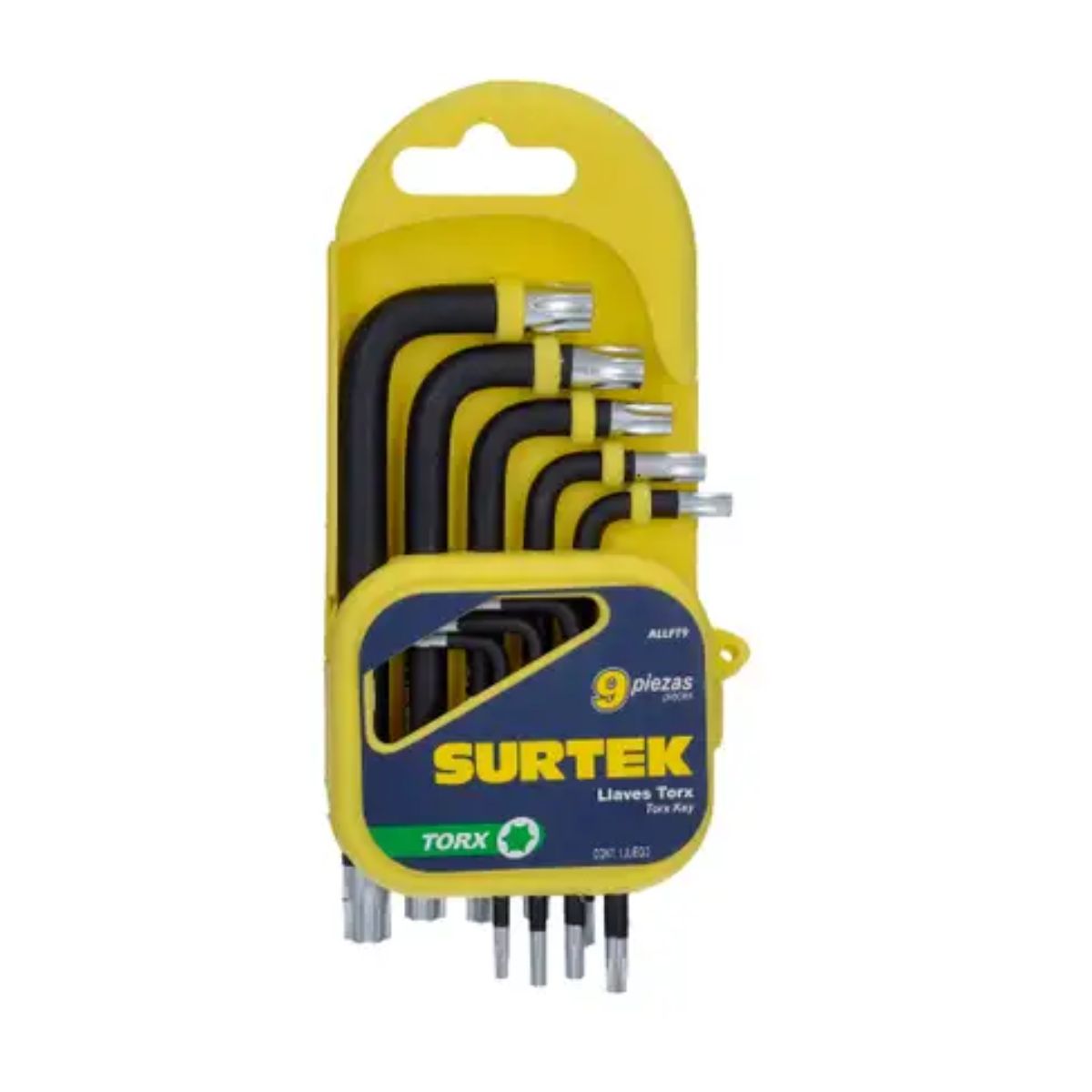 Set 9 Llaves Hexagonales Surtek Tipo L Torx Uso Profesional