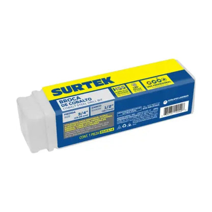 Broca c/ Cobalto Acero Surtek Alta Velocidad 3/4" - Lock - vista lateral