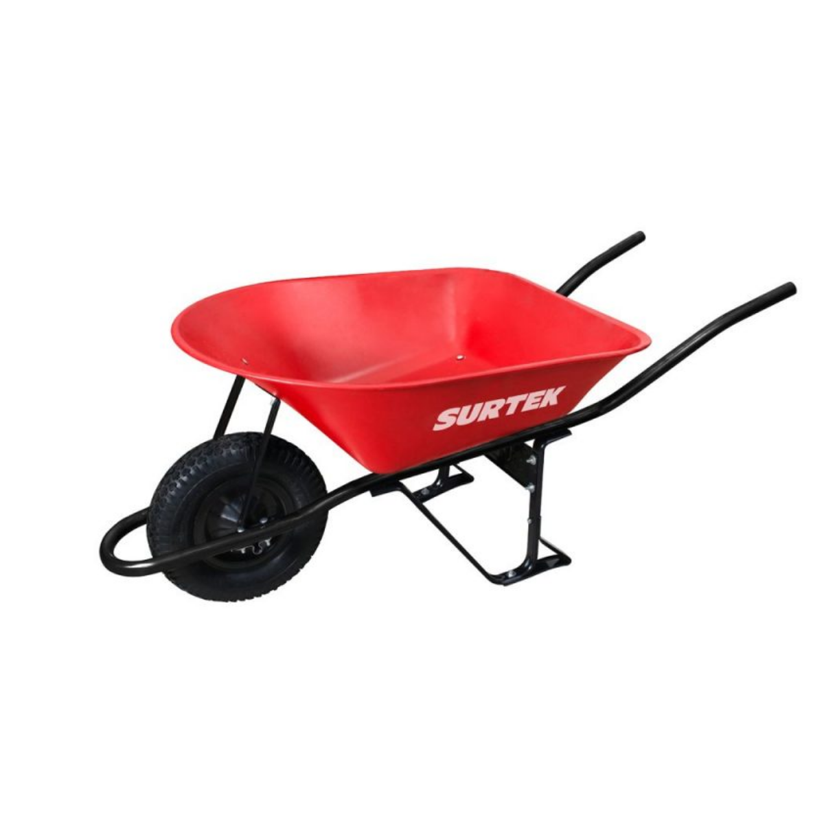 Carretilla Reforzada Bastidor Metálico 6 Ft3 Llanta Neumática Reforzada 4 Capas Surtek