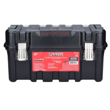 Caja portaherramientas plástica con broches metálicos color negro 17x9x8