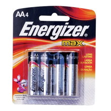 Pila Alcalina Energizer E91BP-4 Doble AA