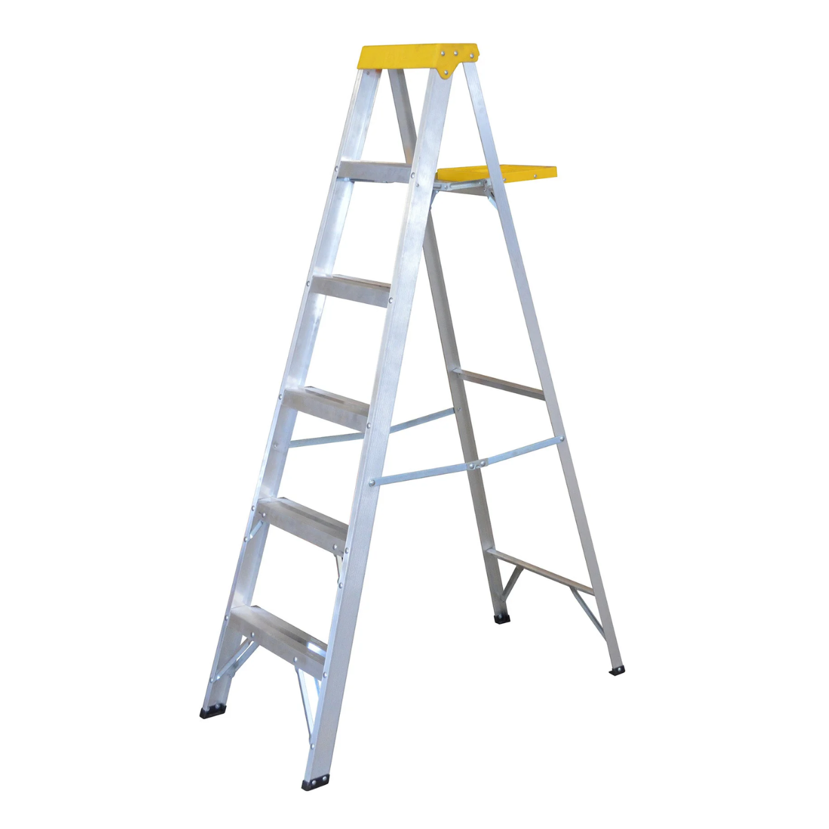 Escalera de Aluminio Tipo Tijera 5 Peldaños 1.83mt Surtek