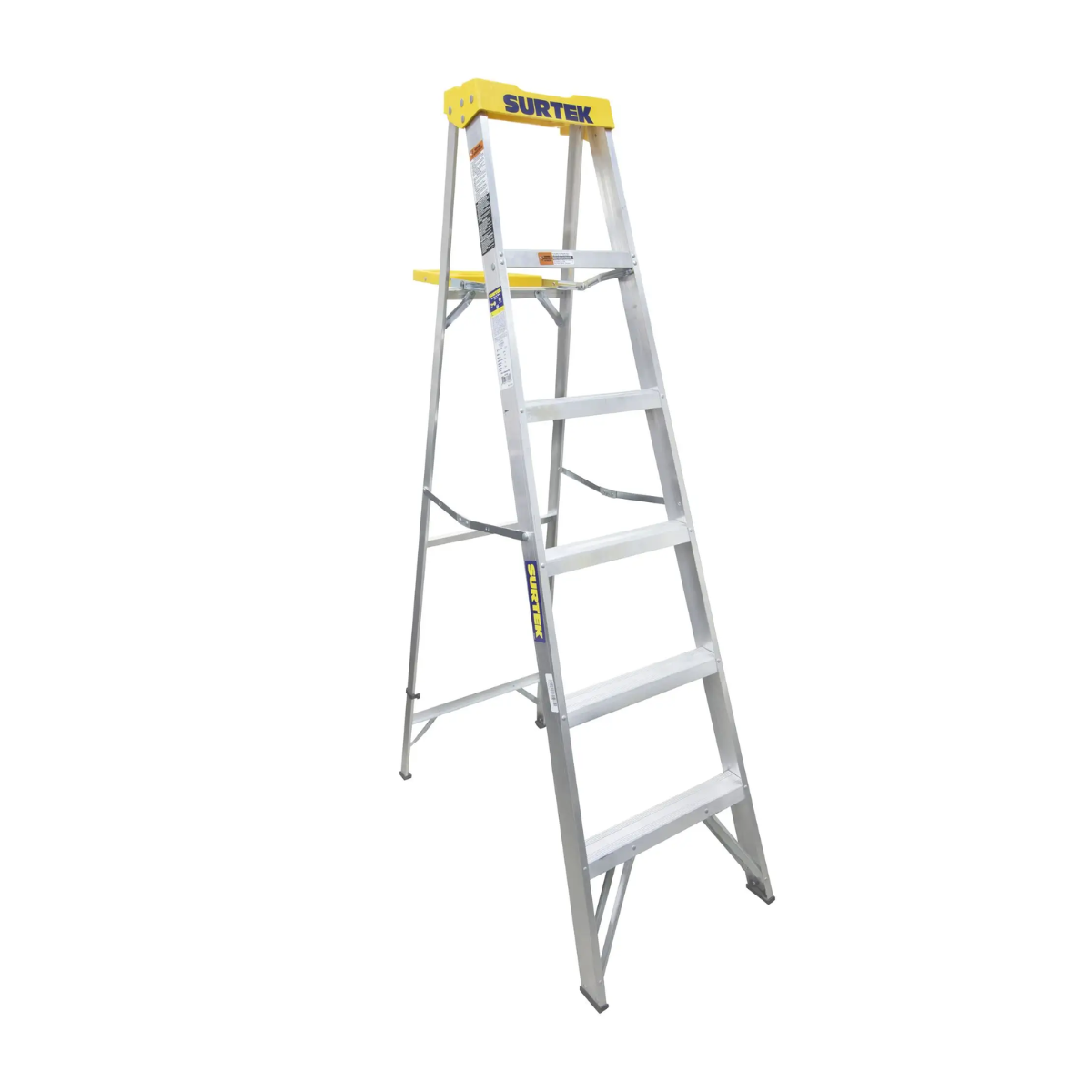 Escalera de Aluminio Tipo Tijera 5 Peldaños 1.83mt Surtek