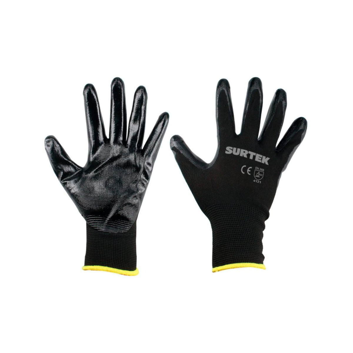 Guantes Nailon Recubrimiento Nitrilo M Surtek