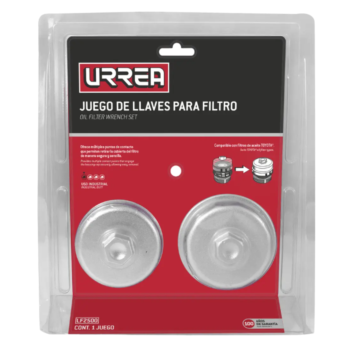 Juego de llaves para filtros de aceite Toyota 3 piezas