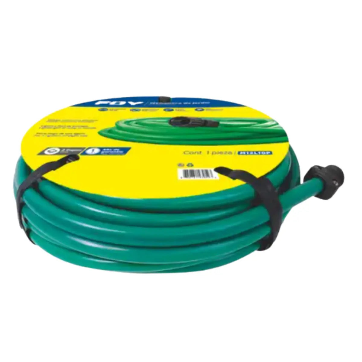 Manguera para jardín lisa con conector plástico 2 capas 1/2 10m Foy