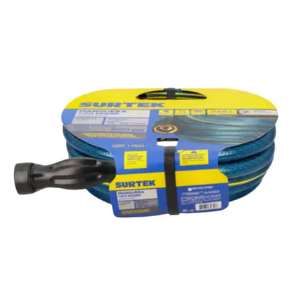 Manguera para jardín tejido spider con conector metálico 1/2 15m Surtek