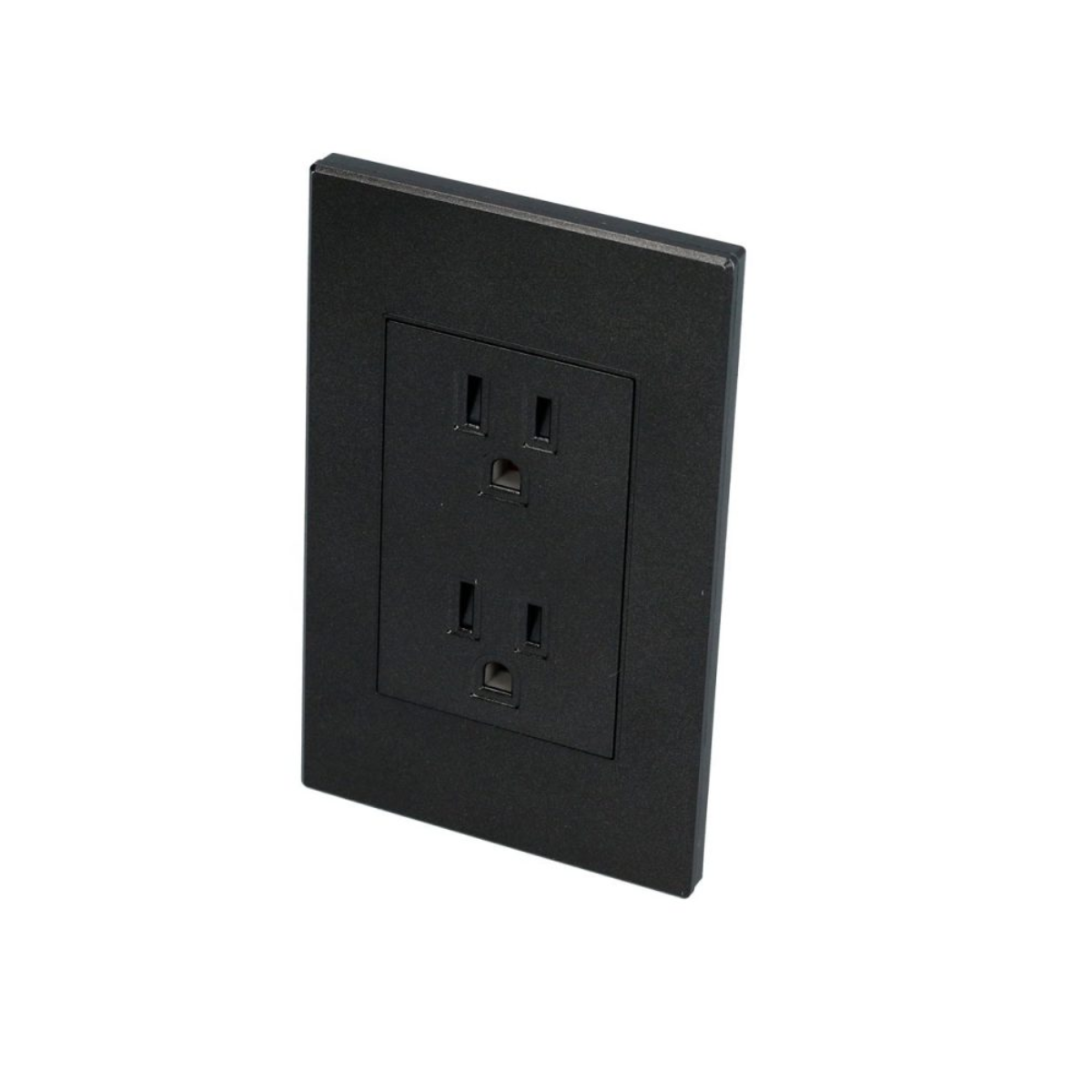 Placa Contacto Duplex Color Negro Surtek