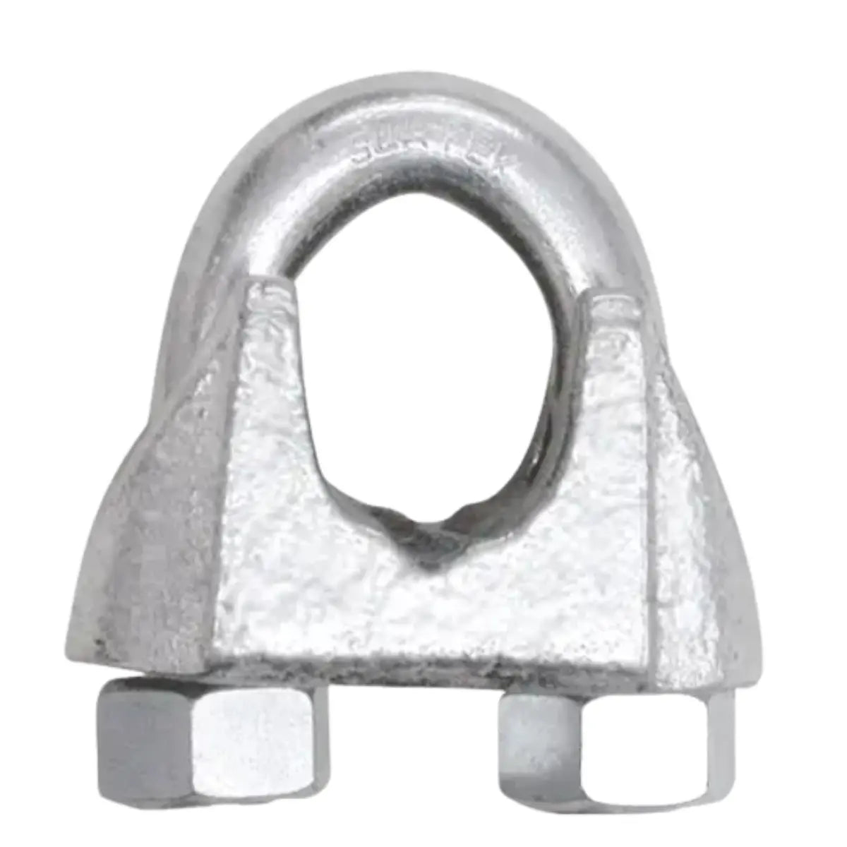 Perro de hierro maleable para cable de acero 1/4 - Lock
