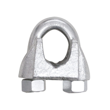 12 Perros Hierro Maleable Cable Acero 5/16" Surtek