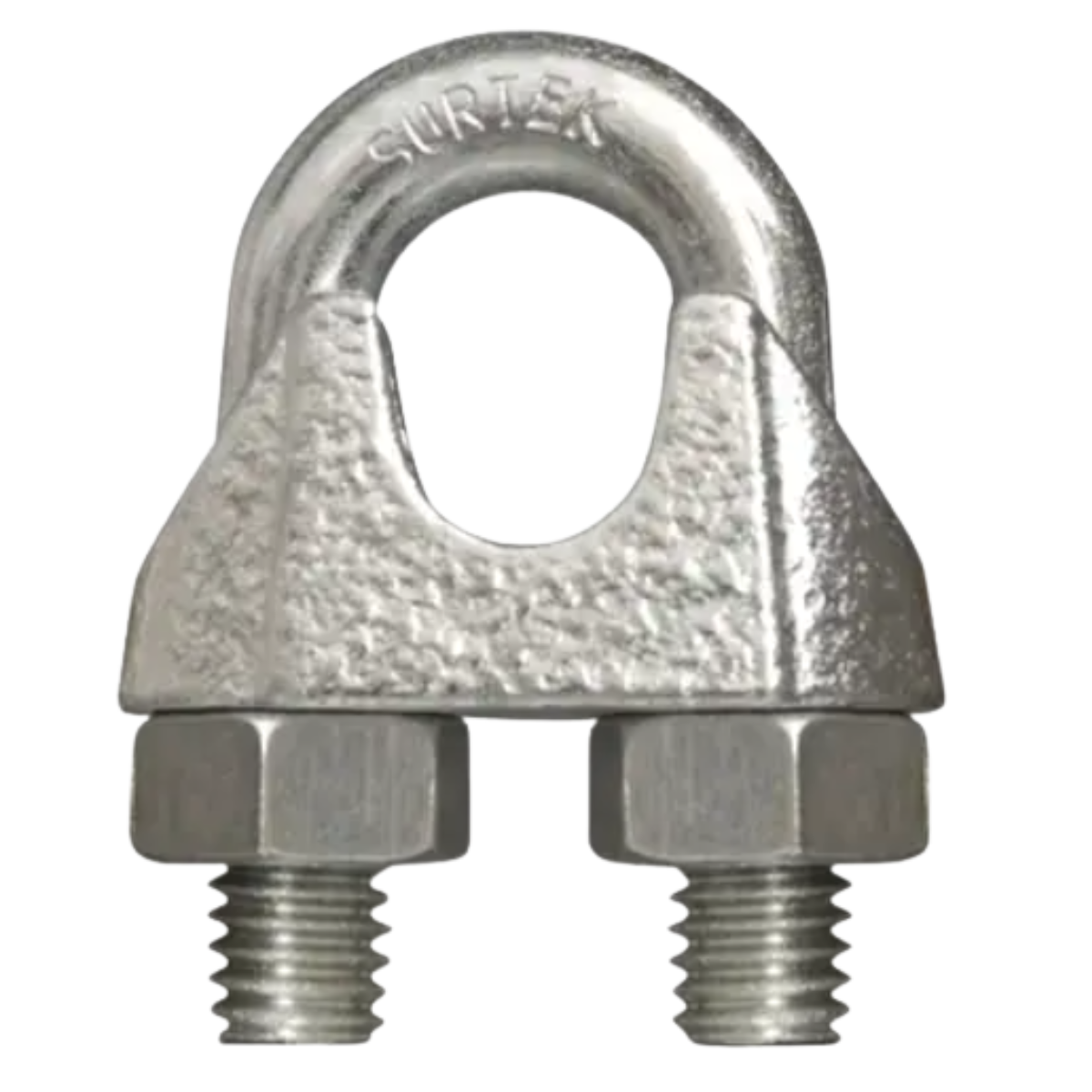 Perro de hierro maleable para cable de acero tipo alemán 1/2