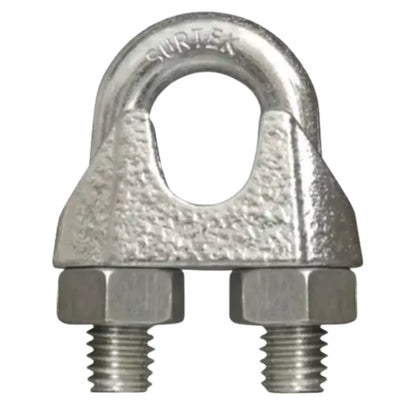 Perro de hierro maleable para cable de acero tipo alemán 1/2 - Lock - vista lateral