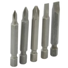 Juego combinado de puntas phillips y planas de 2 hexágono de 1/4 5pz en blíster