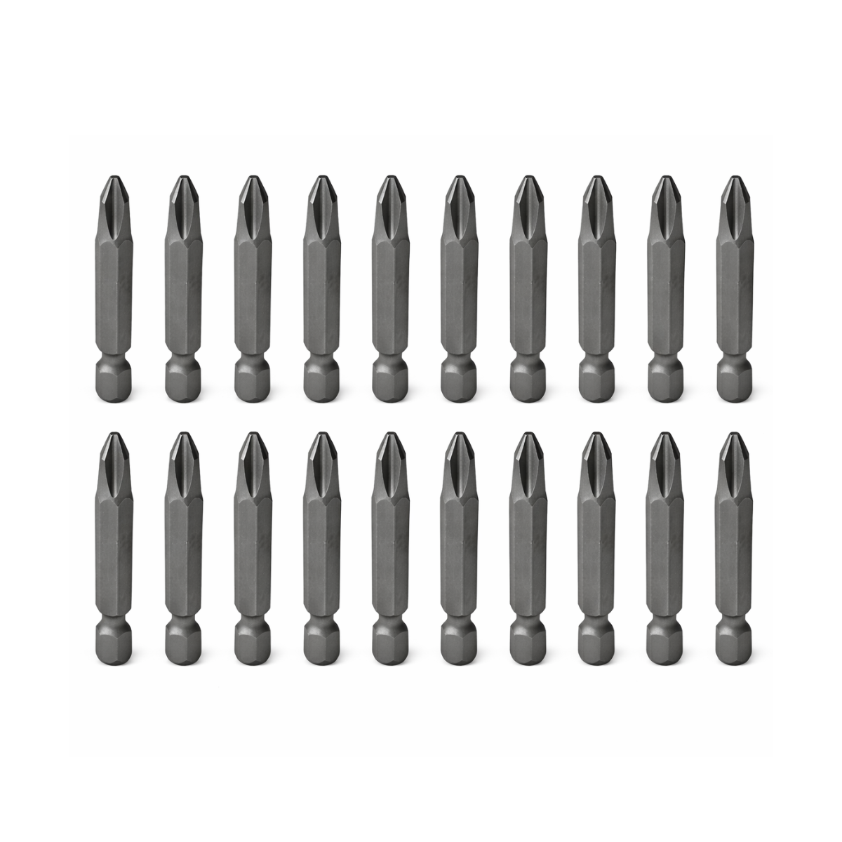 20 Puntas Phillips de Poder para Destornillador Hexágono de 1/4″ #2 x 2″ Surtek